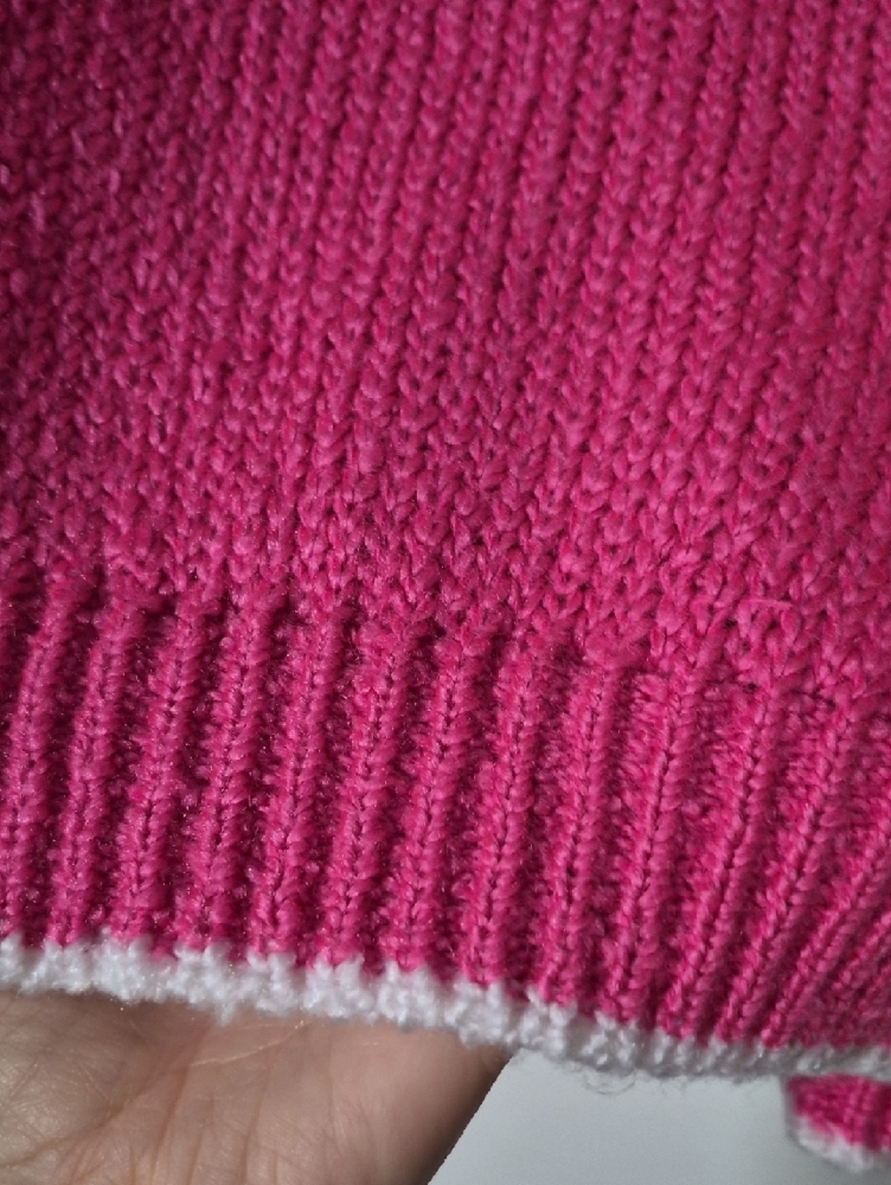 Vintage Pink Short Sleeve Crew Polo Sweater Grannycore Cottagecore 80s Large - Picture 7 of 12